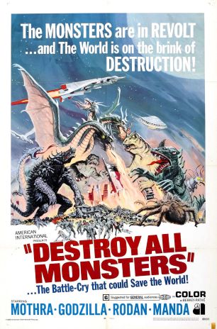 The United States poster for Destroy All Monsters